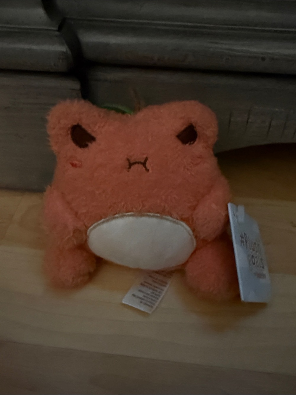 Plush Orange Frog Stuffed Animal - Soft Cuddly Toy